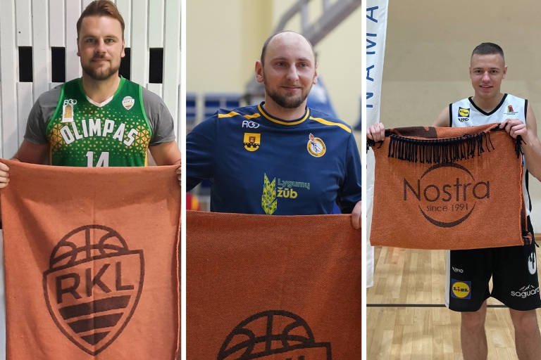 Trečios savaitės MVP (iš kairės): Rokas Paulauskas („Olimpas“), Marius Grabskis („Pakruojo SC-Lygumų ŽŪB“), Ainoras Rapolavičius (Marijampolės sporto centras)