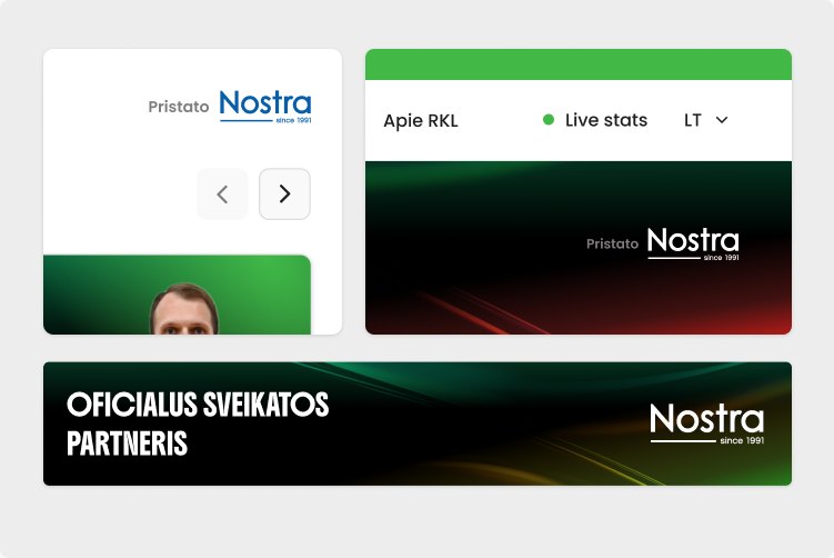 Partnerio logotipas oficialioje lygos svetainėje