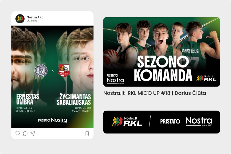 Partnerio ženklas lygos socialiniuose tinkluose